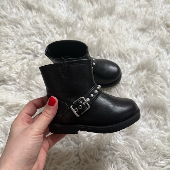 Zara Other - Stylish Black Kids Boots with Buckle